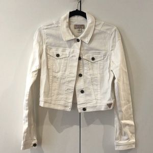 GUESS White Demin Jacket Size S